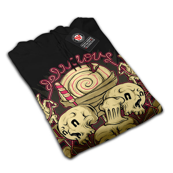 Delicious Skull Food Womens Hoodie
