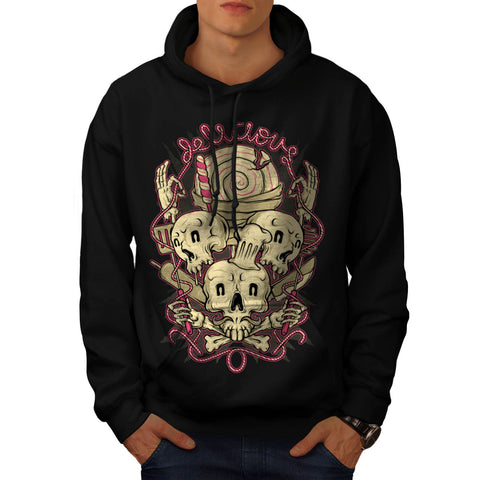 Delicious Skull Food Mens Hoodie