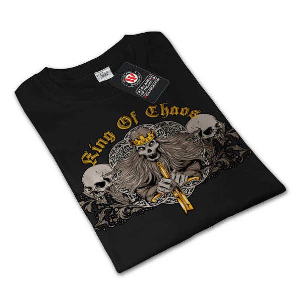King Of Chaos Horror Mens Long Sleeve T-Shirt