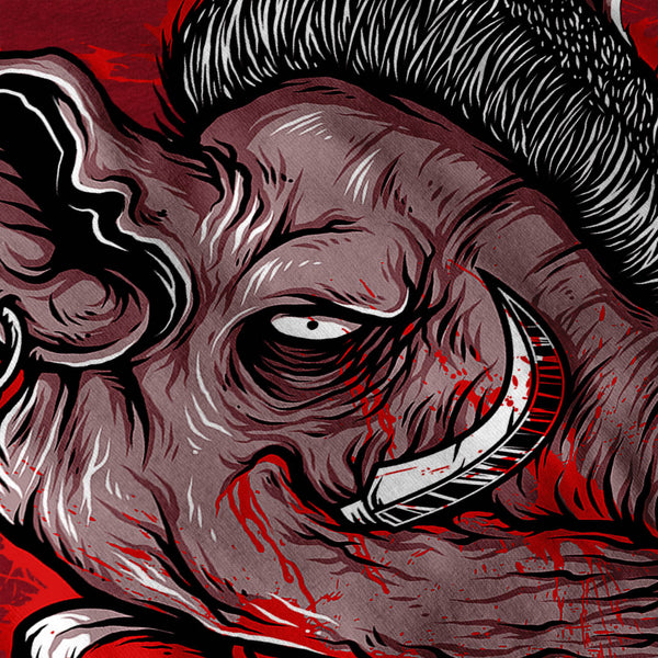 Killer Punk Pig Dead Mens T-Shirt