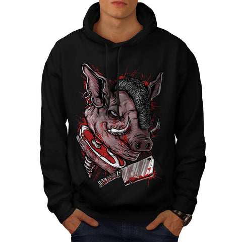 Killer Punk Pig Dead Mens Hoodie