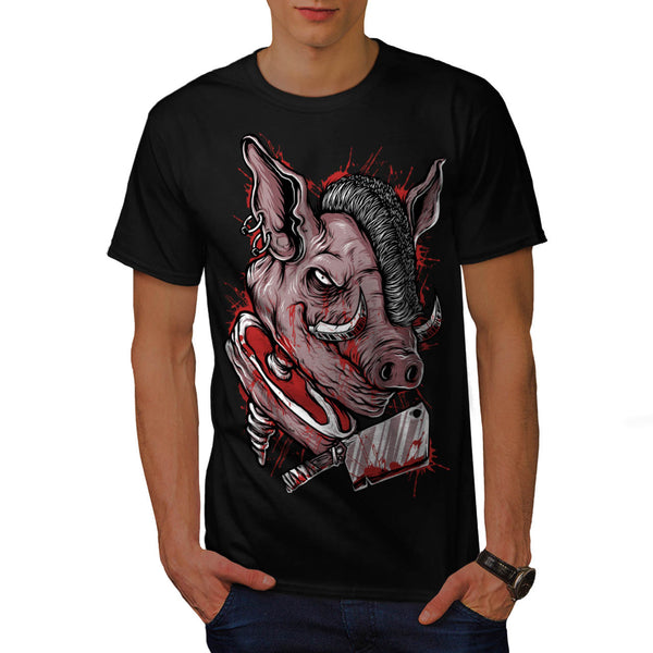 Killer Punk Pig Dead Mens T-Shirt
