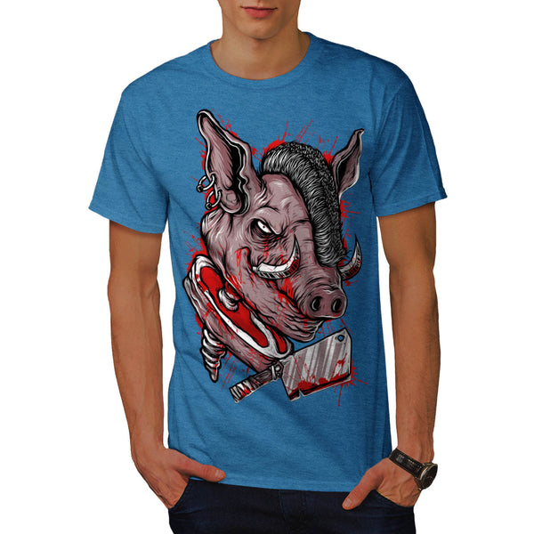 Killer Punk Pig Dead Mens T-Shirt