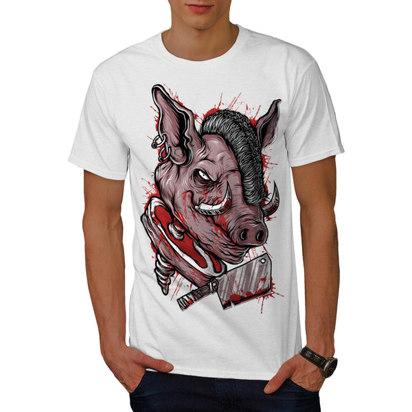 Killer Punk Pig Dead Mens T-Shirt