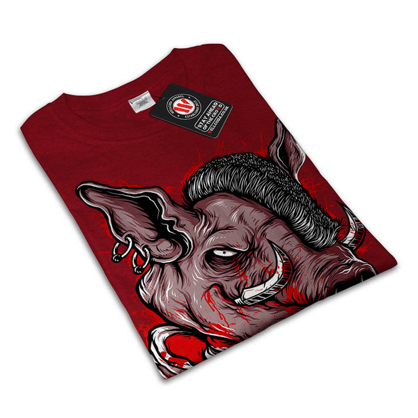 Killer Punk Pig Dead Mens T-Shirt