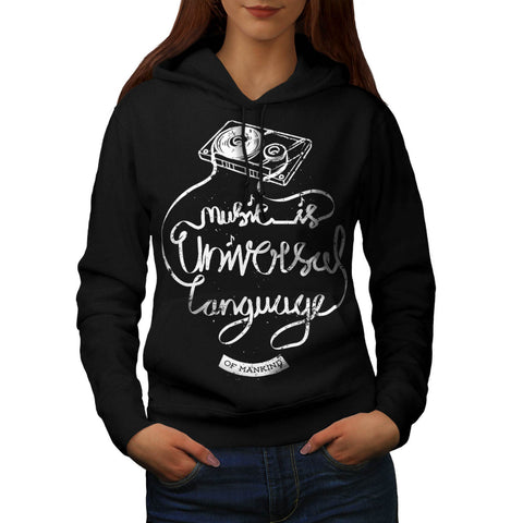 Music Is Universal Womens Hoodie