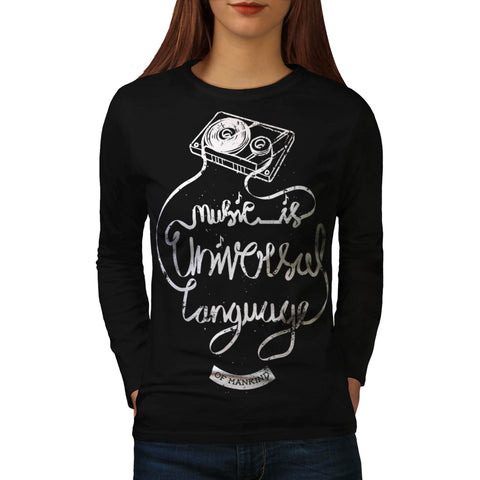 Music Is Universal Womens Long Sleeve T-Shirt