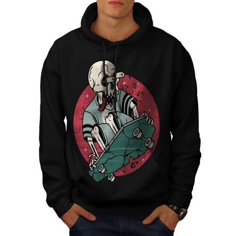 Insane Skeleton Ride Mens Hoodie