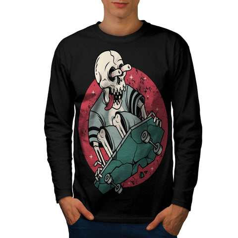 Insane Skeleton Ride Mens Long Sleeve T-Shirt