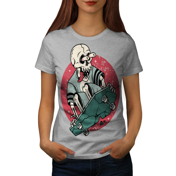 Insane Skeleton Ride Womens T-Shirt