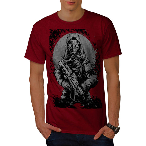 Masked Terrorist Man Mens T-Shirt
