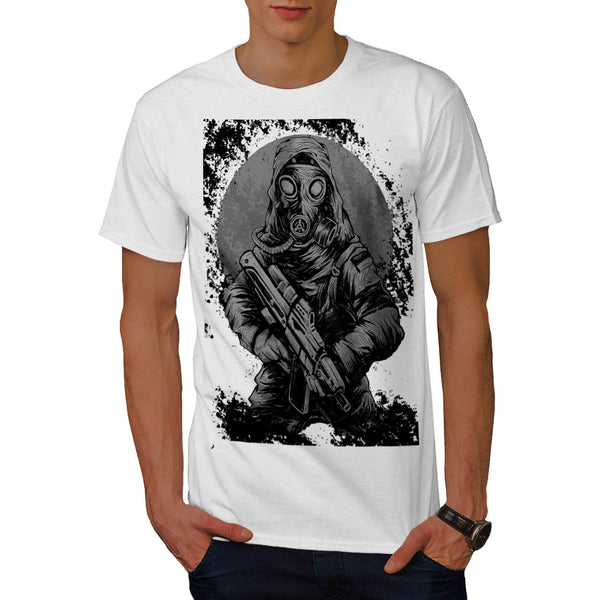 Masked Terrorist Man Mens T-Shirt