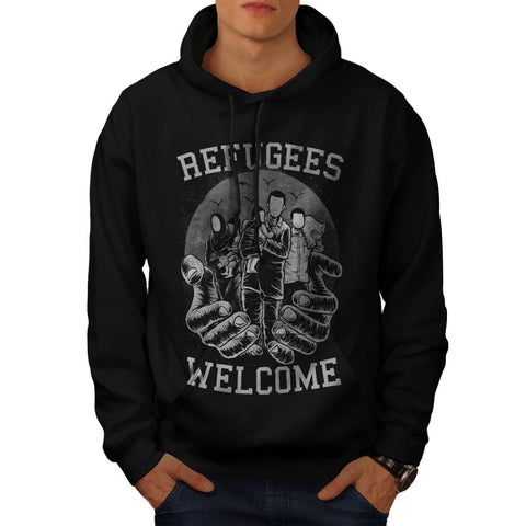 Refugees Welcome Mens Hoodie