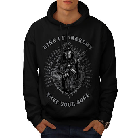 King Of Anarchy Dead Mens Hoodie