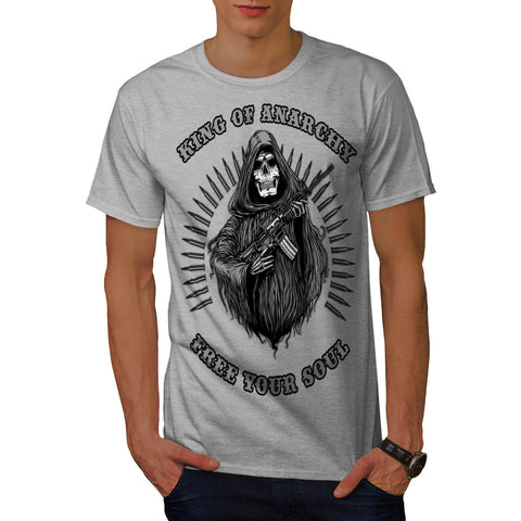 King Of Anarchy Dead Mens T-Shirt