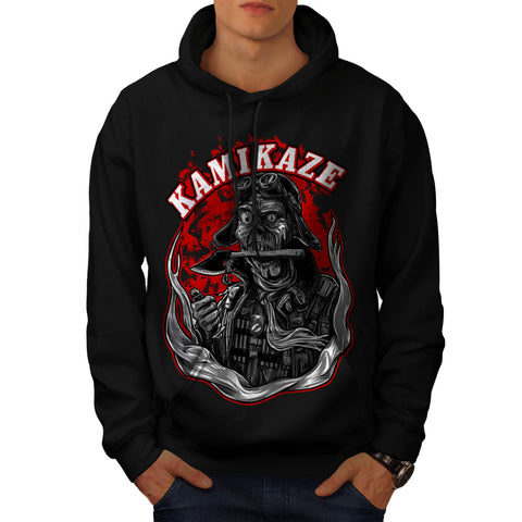 Kamikaze Zombie Man Mens Hoodie