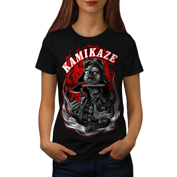 Kamikaze Zombie Man Womens T-Shirt