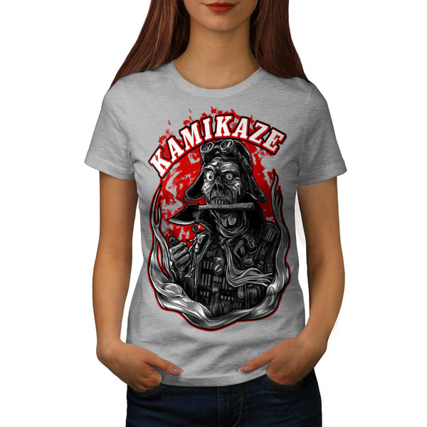 Kamikaze Zombie Man Womens T-Shirt