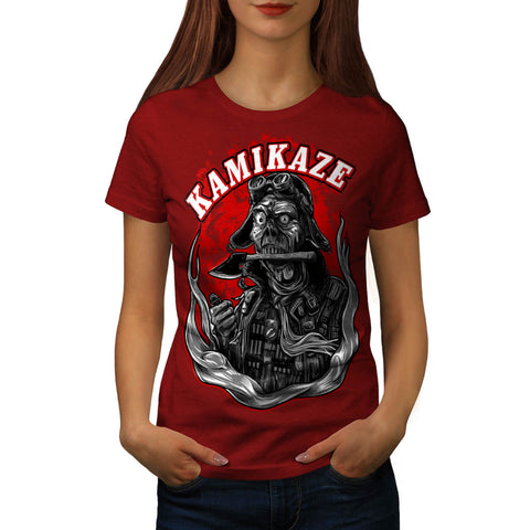 Kamikaze Zombie Man Womens T-Shirt