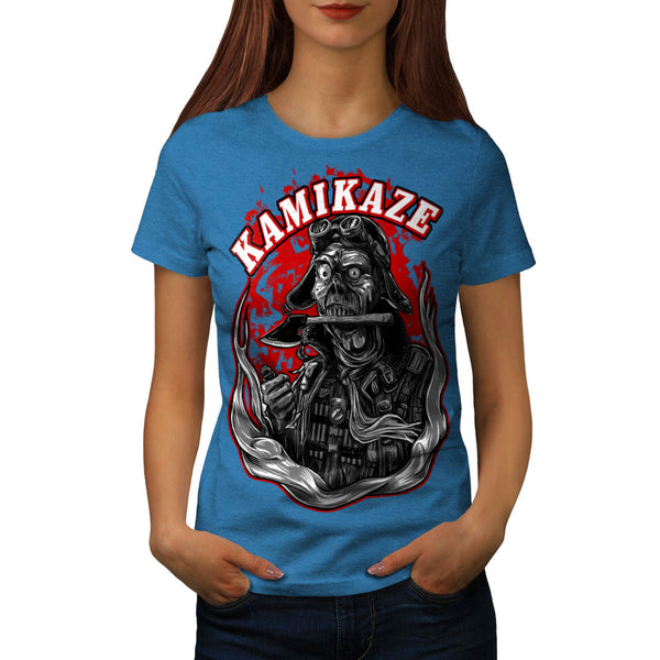 Kamikaze Zombie Man Womens T-Shirt