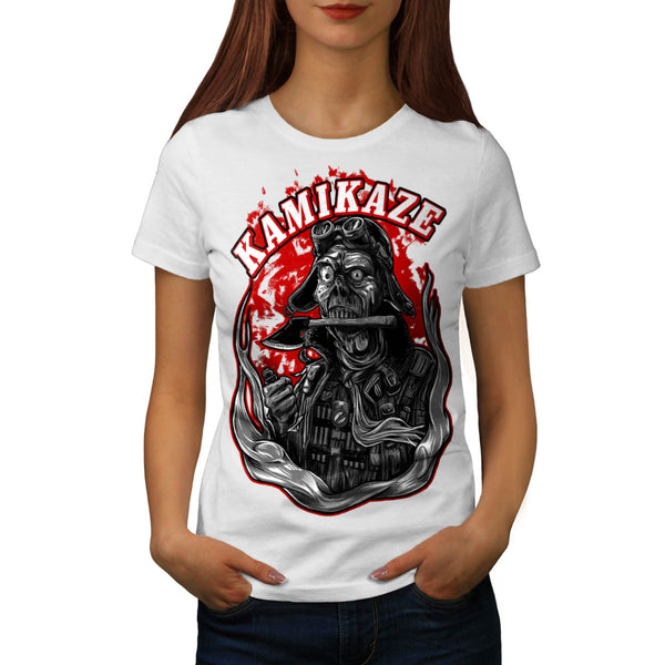 Kamikaze Zombie Man Womens T-Shirt