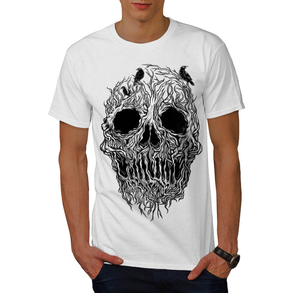 Tree Skull Horror Mens T-Shirt