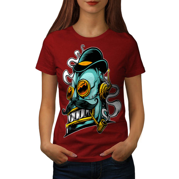 Robot Dapper Gent Womens T-Shirt