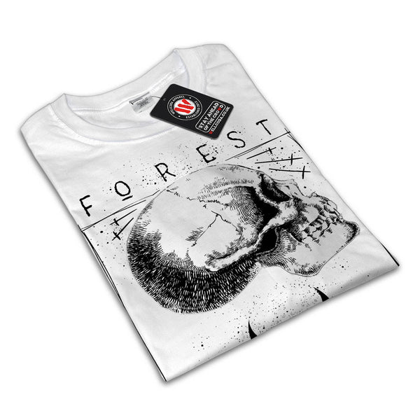 Forest Black Skull Womens T-Shirt