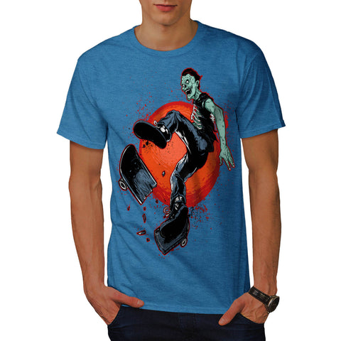Zombie Skate Board Mens T-Shirt