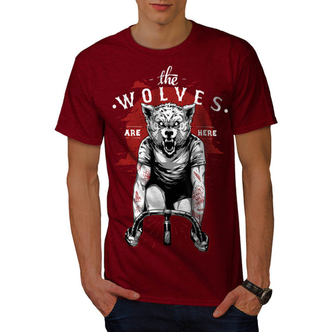 Wolves Are Here Bike Mens T-Shirt