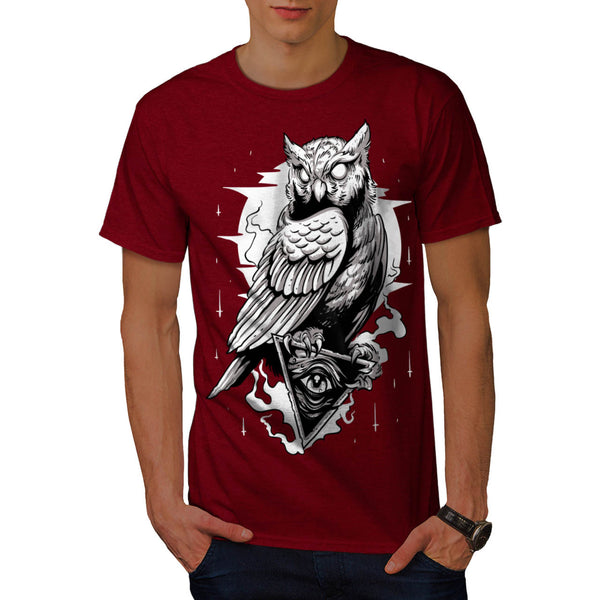 Illuminati Owl Bird Mens T-Shirt