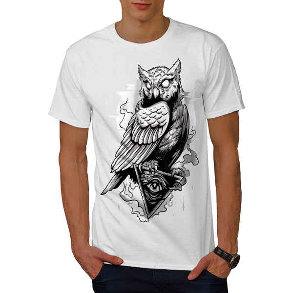 Illuminati Owl Bird Mens T-Shirt