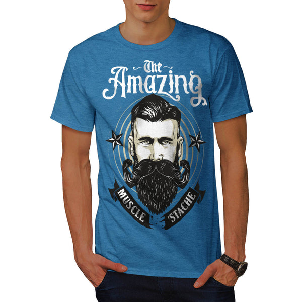 Muscle Moustache Mens T-Shirt