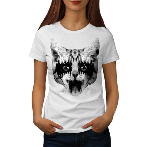 Cat Kitten Kiss Band Womens T-Shirt