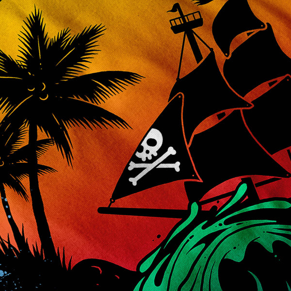 Pirate Ship Storm Mens T-Shirt