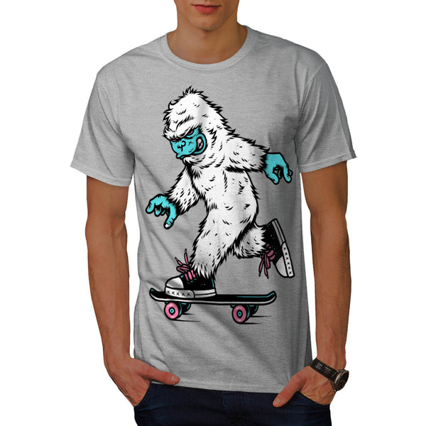 Monster Skateboard Mens T-Shirt