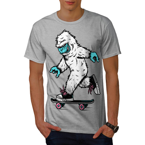 Monster Skateboard Mens T-Shirt