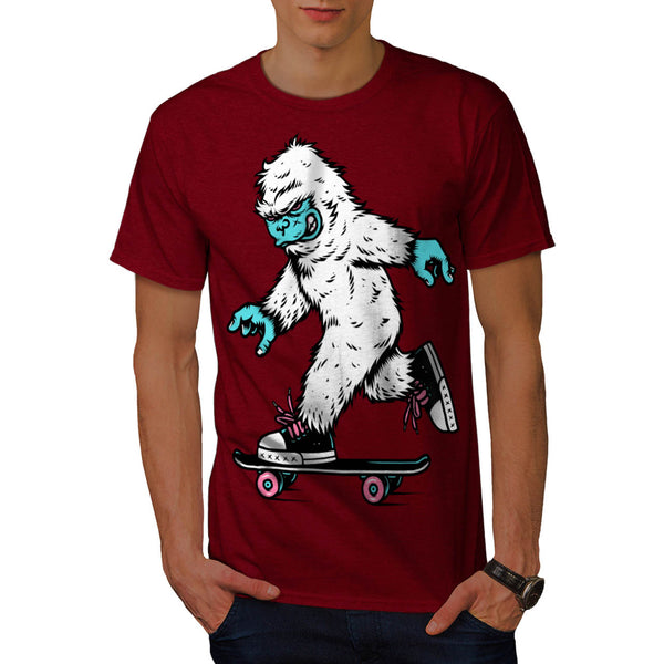 Monster Skateboard Mens T-Shirt