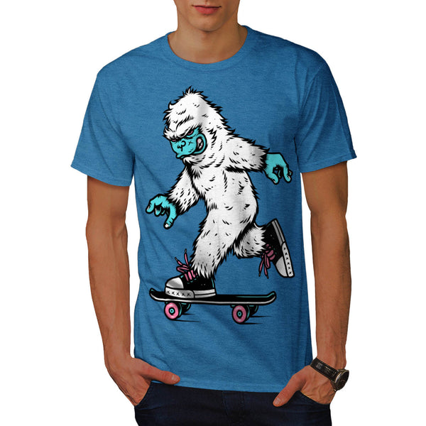 Monster Skateboard Mens T-Shirt
