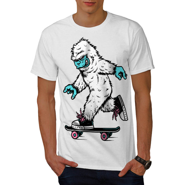 Monster Skateboard Mens T-Shirt