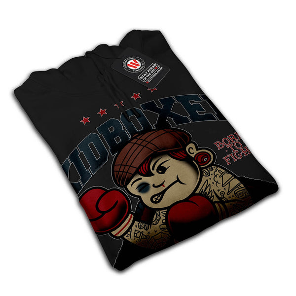 Kid Kick Boxer Funny Womens Hoodie