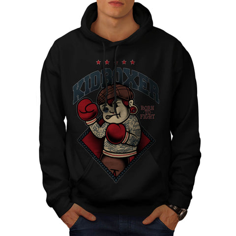 Kid Kick Boxer Funny Mens Hoodie