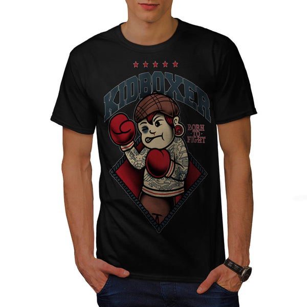 Kid Kick Boxer Funny Mens T-Shirt