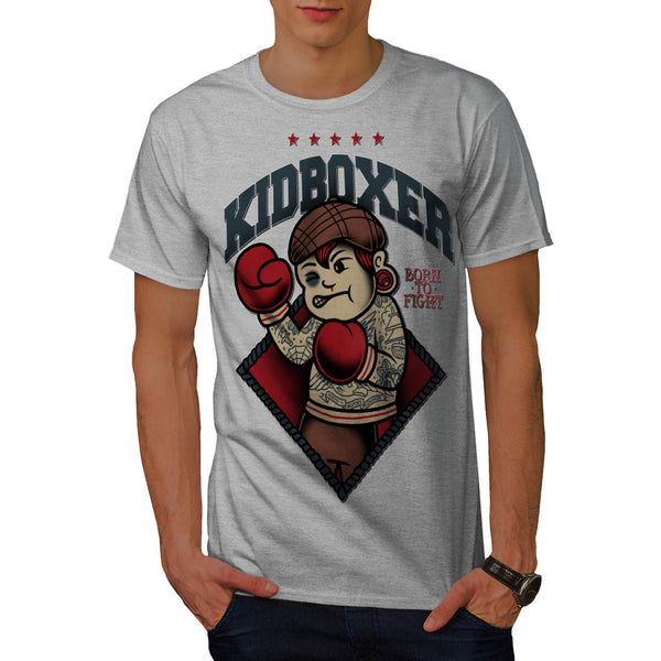 Kid Kick Boxer Funny Mens T-Shirt