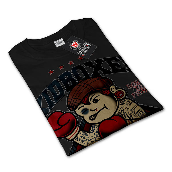 Kid Kick Boxer Funny Mens Long Sleeve T-Shirt