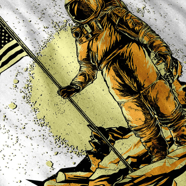 Astronaut Moon Land Mens T-Shirt