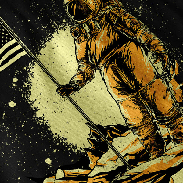 Astronaut Moon Land Mens Long Sleeve T-Shirt