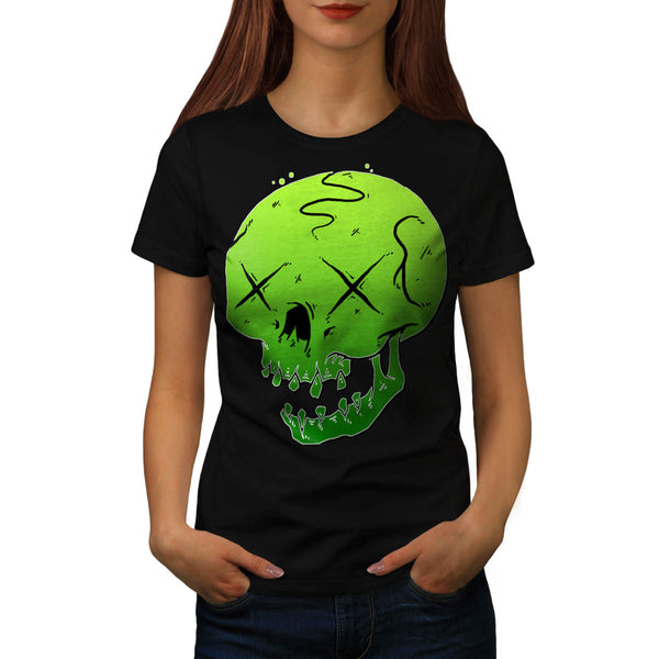 Wild Monster Skull Womens T-Shirt