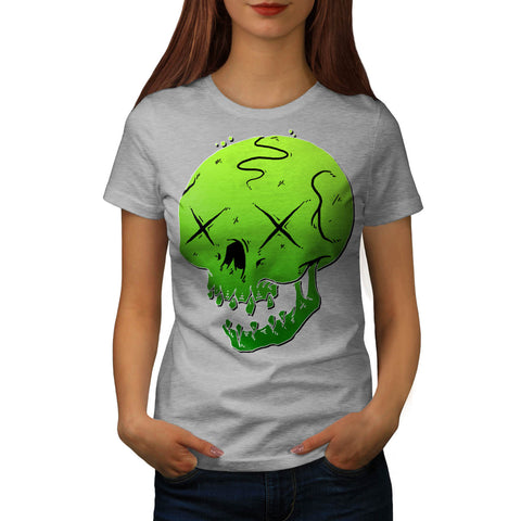 Wild Monster Skull Womens T-Shirt