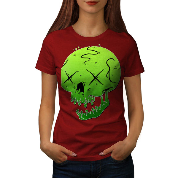 Wild Monster Skull Womens T-Shirt